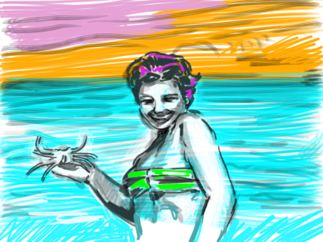 la mujer y el cangrejo