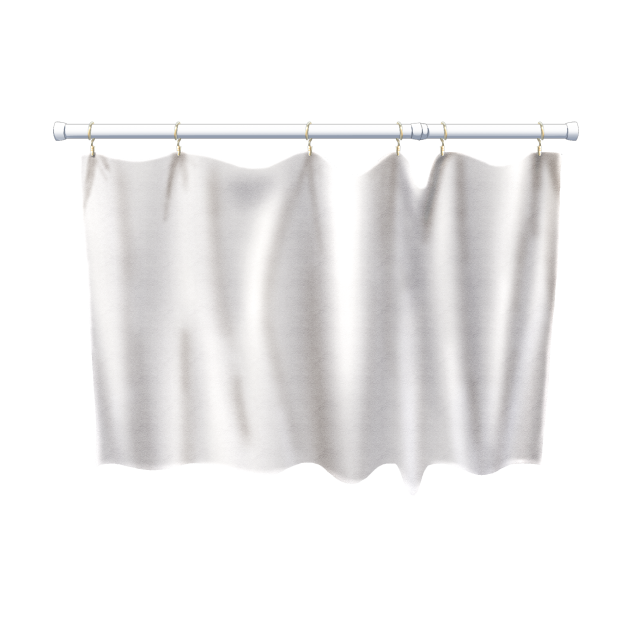 突っ張り棒　カーテン