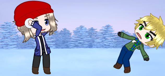 France throws a snow ball on England