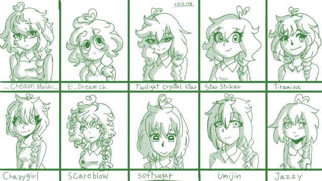 10 friends art style challenge - ibisPaint