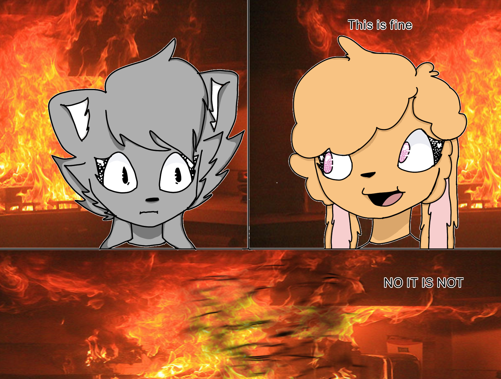 This is fine 👁👄👁 - ibisPaint