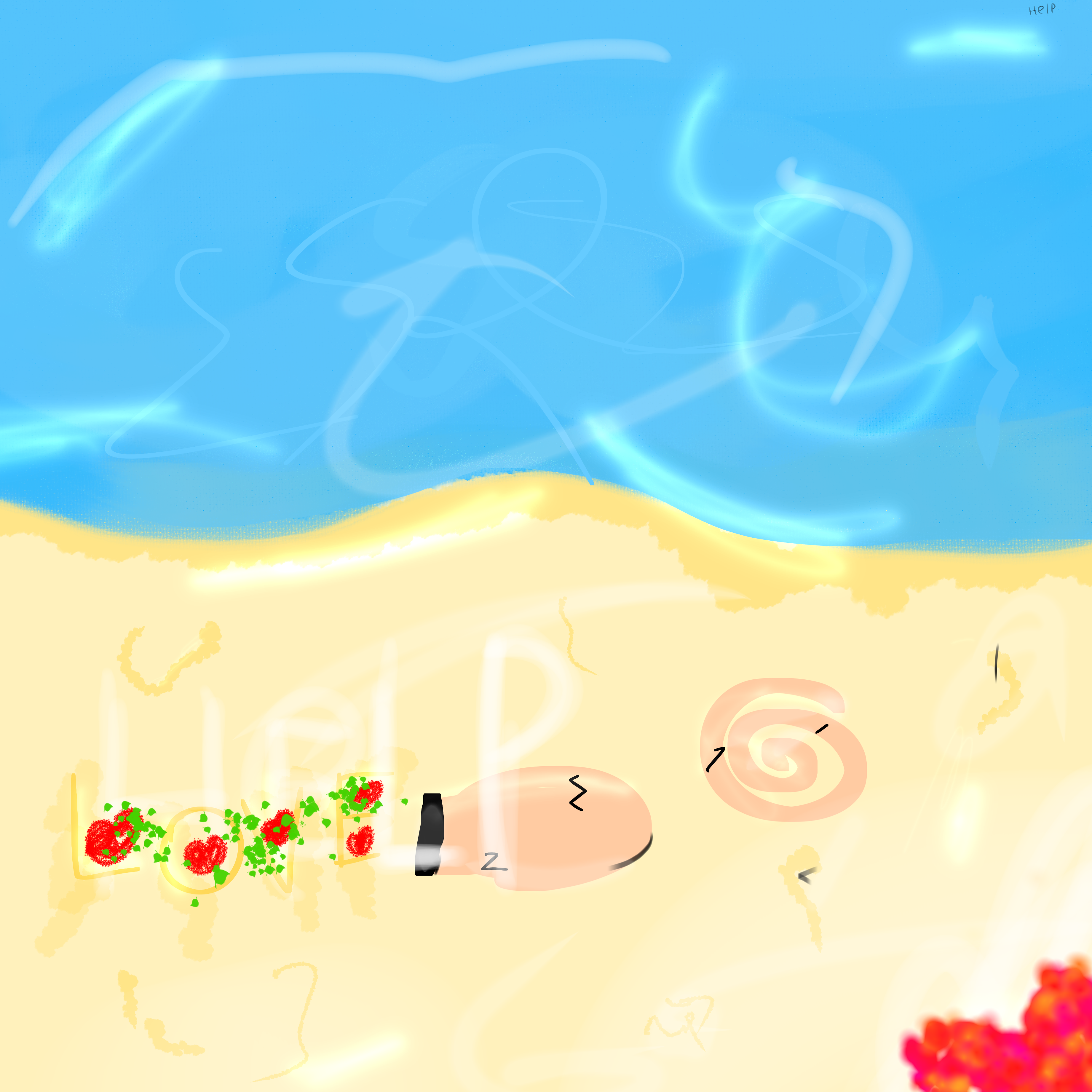 Beautiful beach - ibisPaint