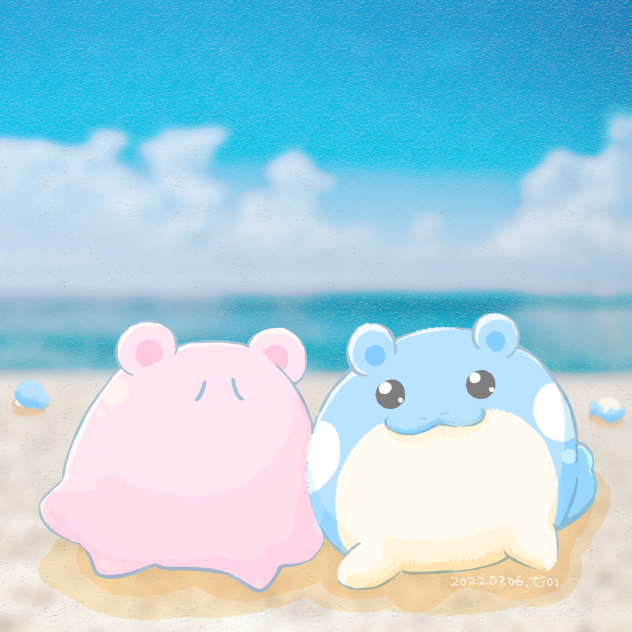 群青の海岸にて