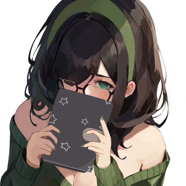 anime girl 💚🎨