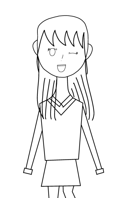 ぬりえ用の線画