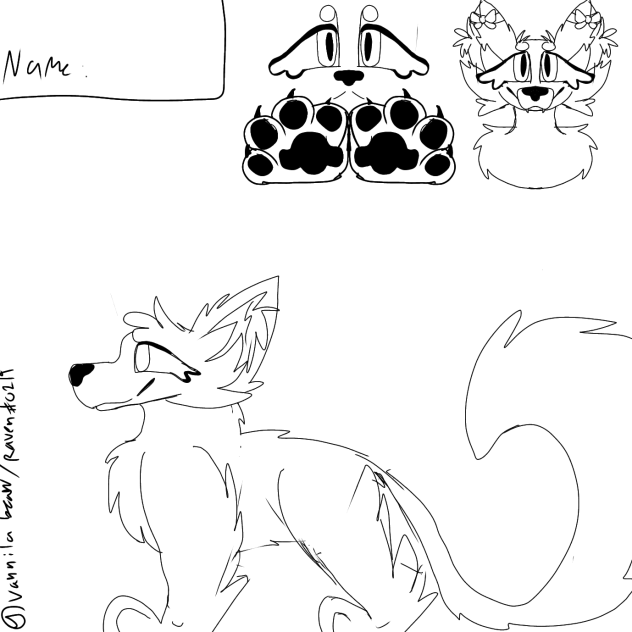 fox ( or cat) art base