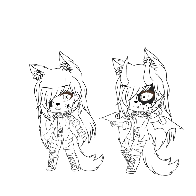 Mirror darkside (outline) - ibisPaint