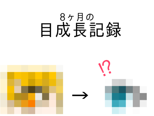 目の成長記録！