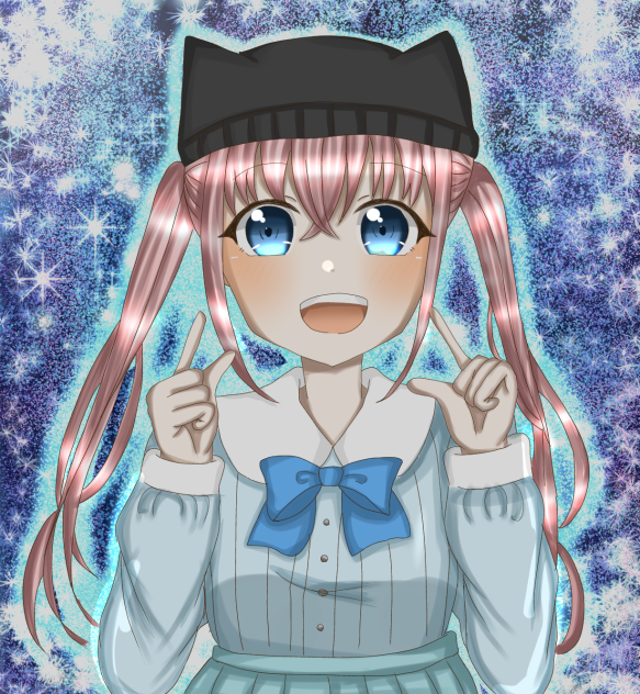 こういう帽子が描いてみたかった。