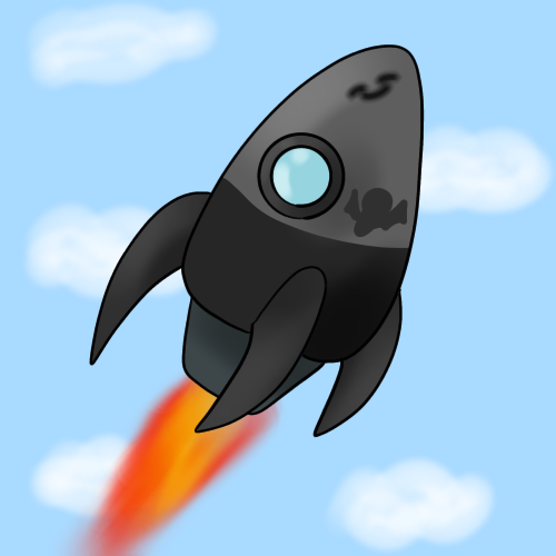 宇宙旅行ロケット(((