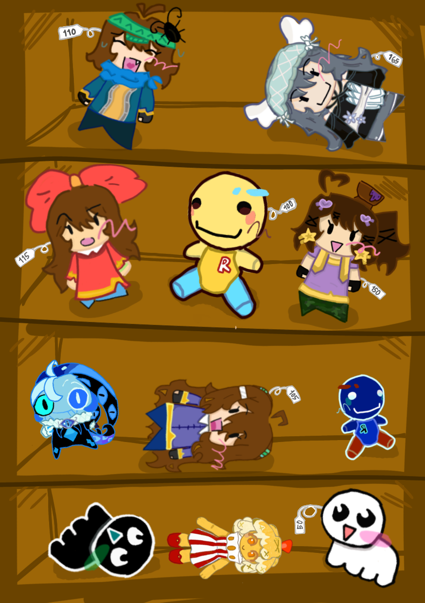 plushies shelf - ibisPaint