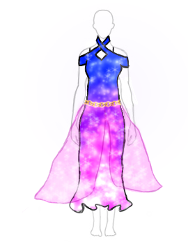 Fashion design (galaxy dress)