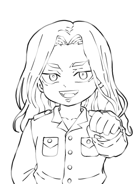 場地 圭介 ( 東京リベンジャーズ) Lineart