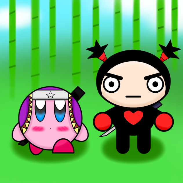 Kirby y Garu wallpaper