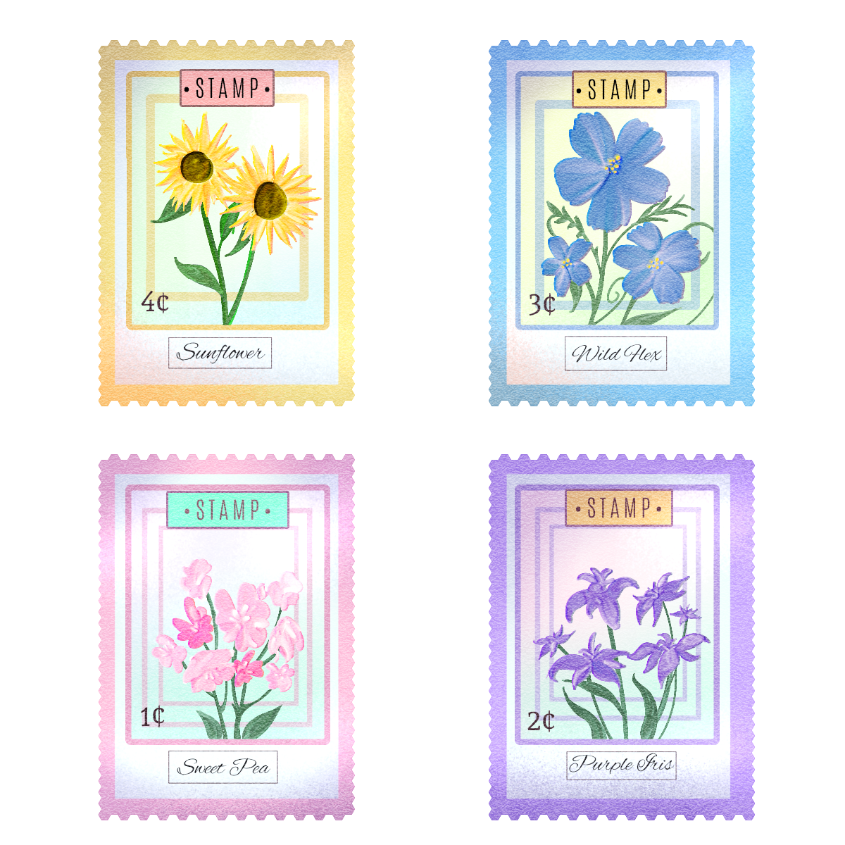 Flower Stamps ibisPaint