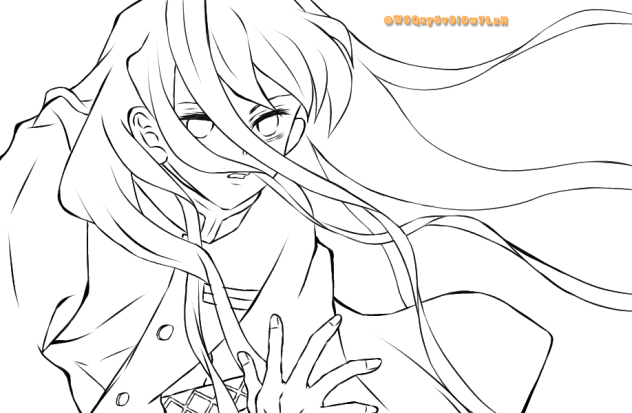 時透無一郎 3 線画