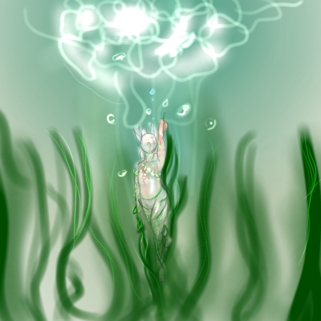 藻掻く 藻掻く 湖の底