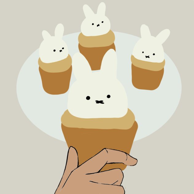 Bunnies on cupcakes (WIP) - ibisPaint