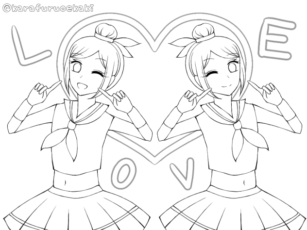 ♡はぁと♡ぬりえ