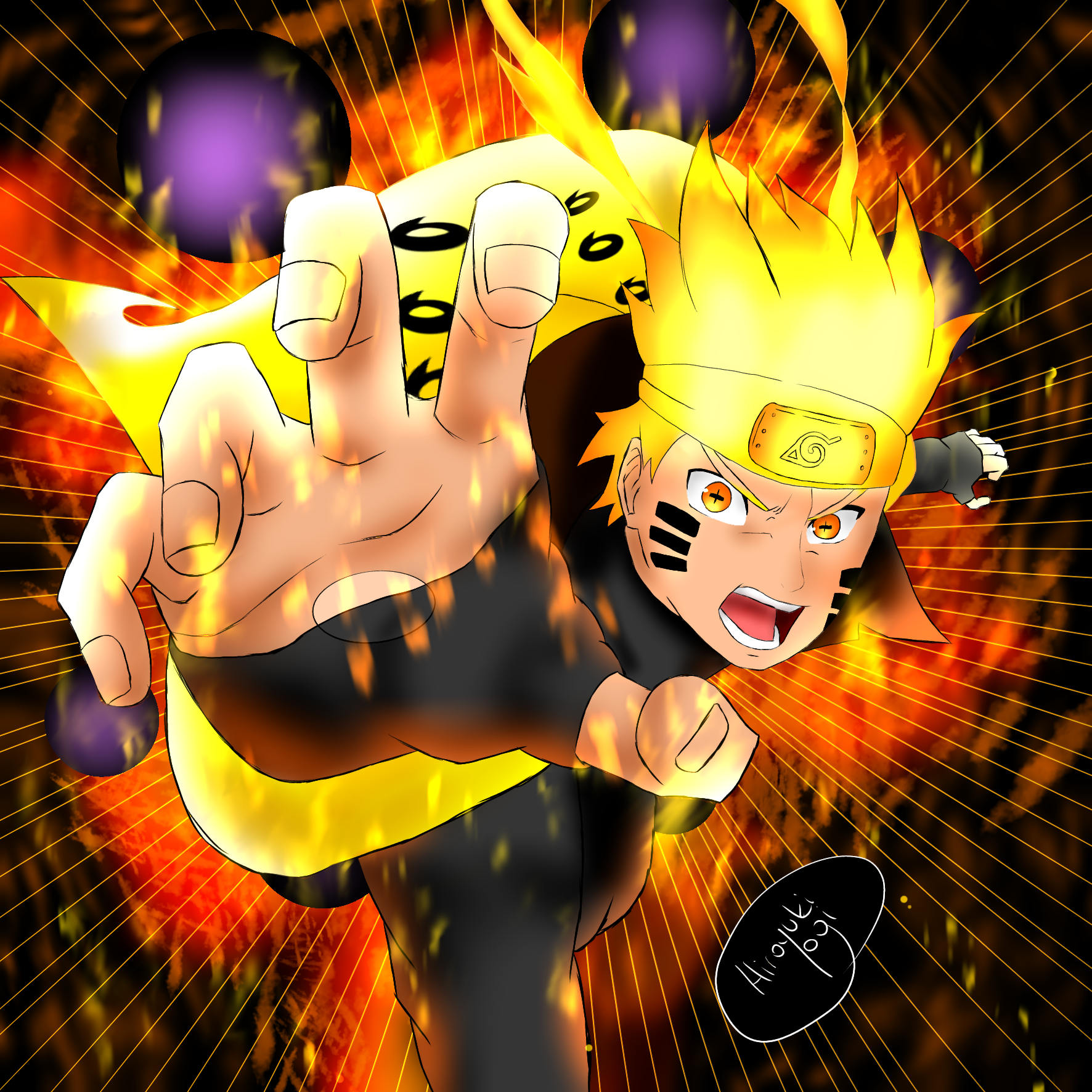ナルト 六道仙人モード Ibispaint