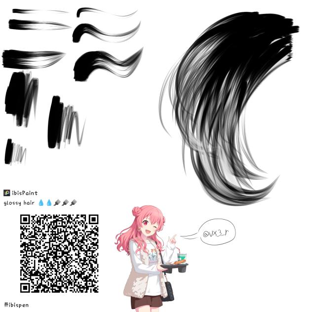 glossy hair brush 🪮💧