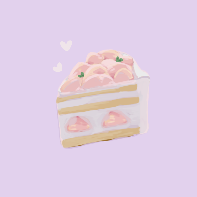 桃のショートケーキ