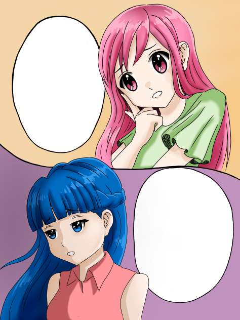 2 girls comic style