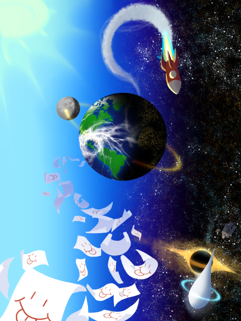 Space boy bg