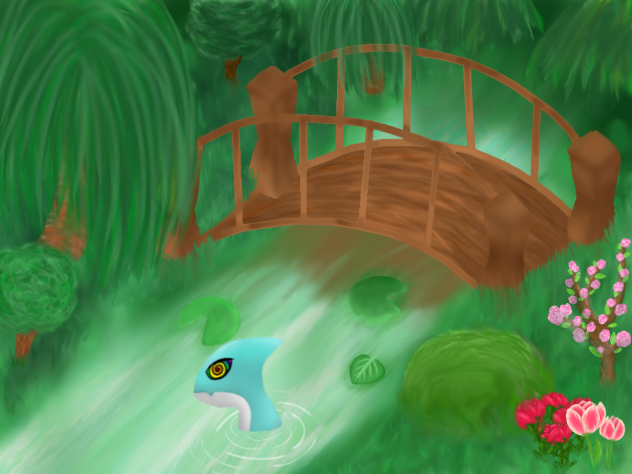 The shark lake - ibisPaint