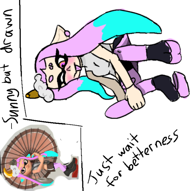 drawing Sunny the Inkling,my inkling tho