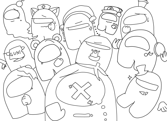 「何から信じていいの？」塗り絵線画！！！！！