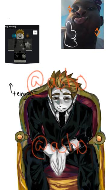well I draw my friend in Roblox as mafia