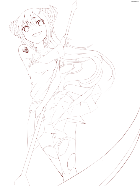 Death scythe lineart