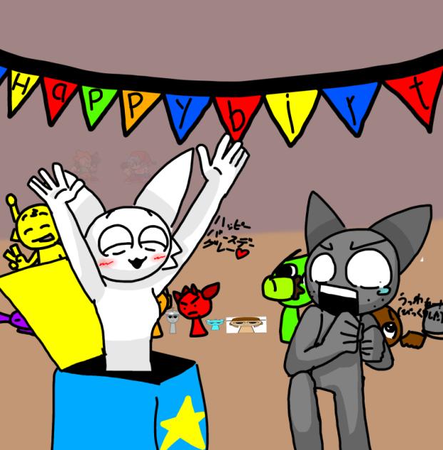 Gray is happy birthday