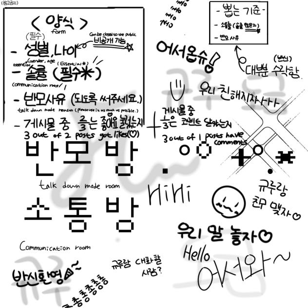 반모방, 소통방