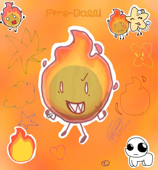 My bfdi oc, Fire-Ball!