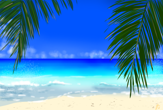背景イラスト バカンス