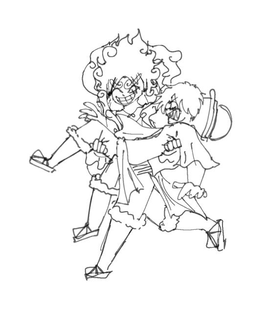 Just joyboy carrying Og Luffy