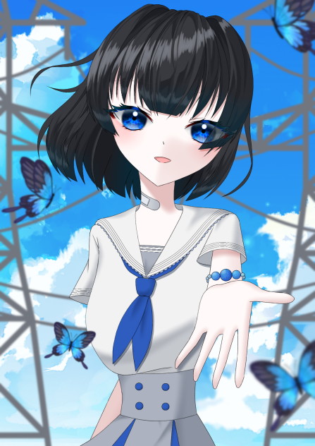 青いブレスレット運動ポスター