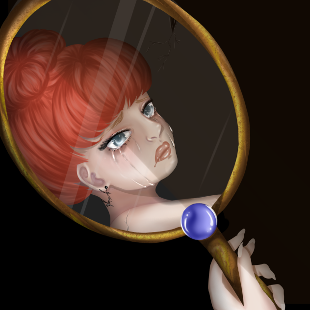 When I look in the mirror - ibisPaint
