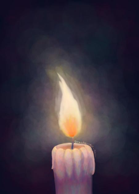 Candle lit