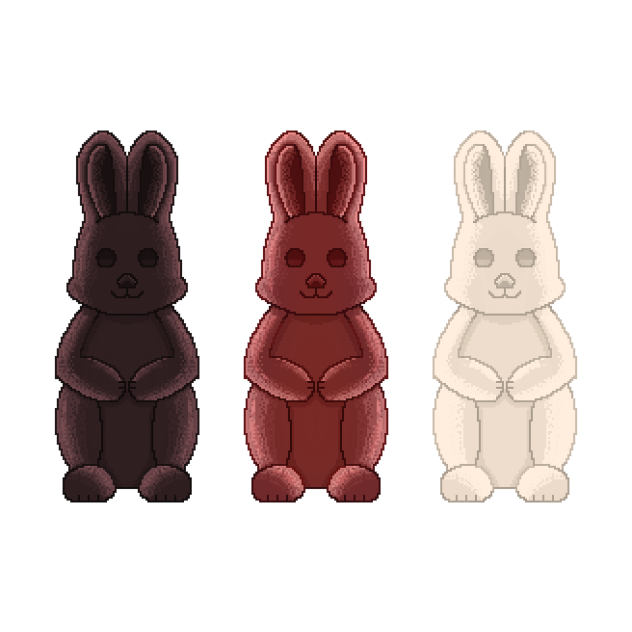 Chocolalate bunny 01 (pixel)