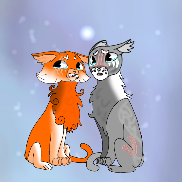 my first pic with two cats in it - ibisPaint
