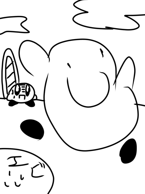 1年生のときの絵柄のカービィさん