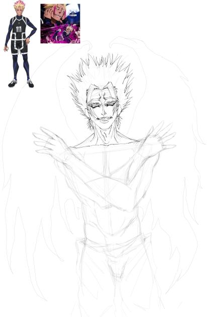 Drawing a zesty demon at nearly 1 am.