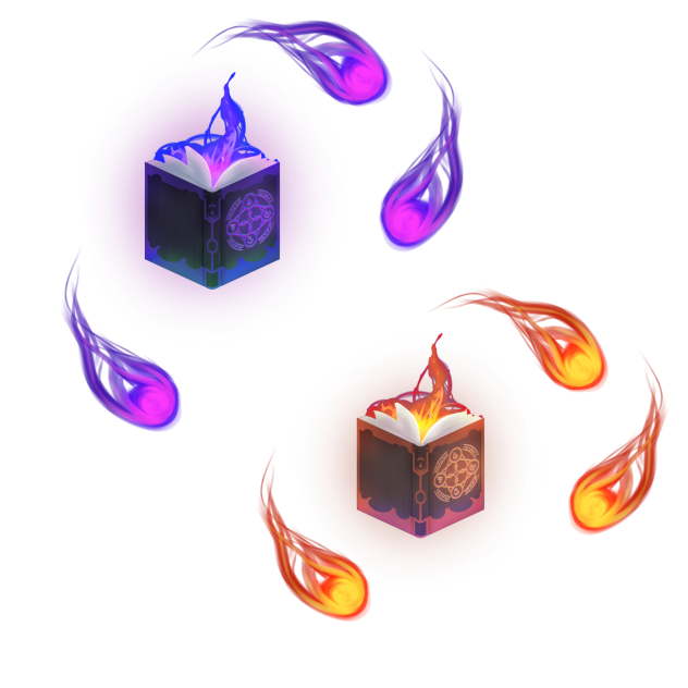 IBM2608 enchanted books and fireballs fx