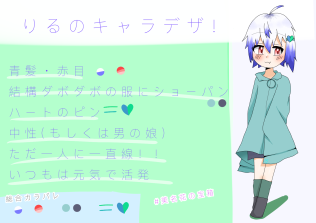 【コテキャ】りるのキャラデザ！