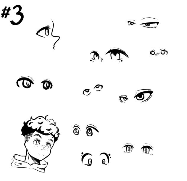drawing practice (Eyes) - ibisPaint
