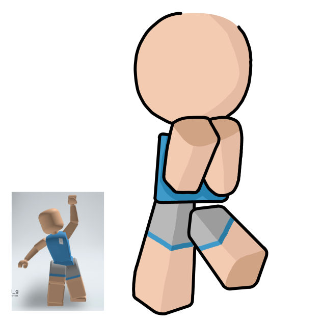 I can draw your avatar from Roblox