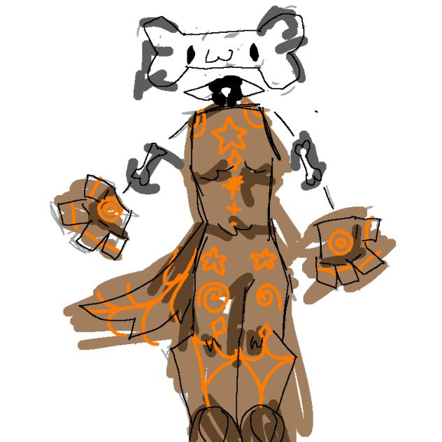 Doodle of Boby scribble bone dog